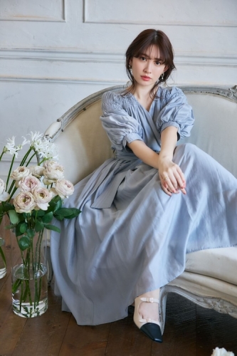 Airy Volume Sleeve Dress