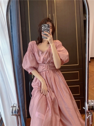 Airy Volume Sleeve Dress
