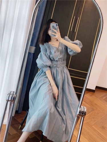 Airy Volume Sleeve Dress