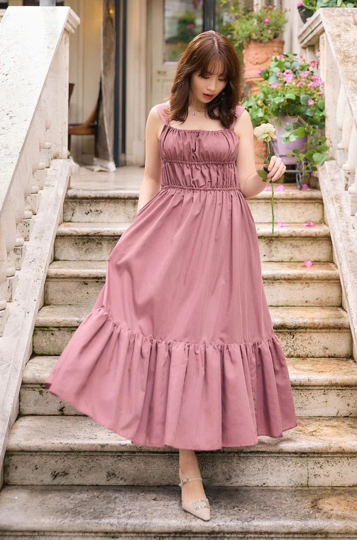 Double Bow Summer Long Dress