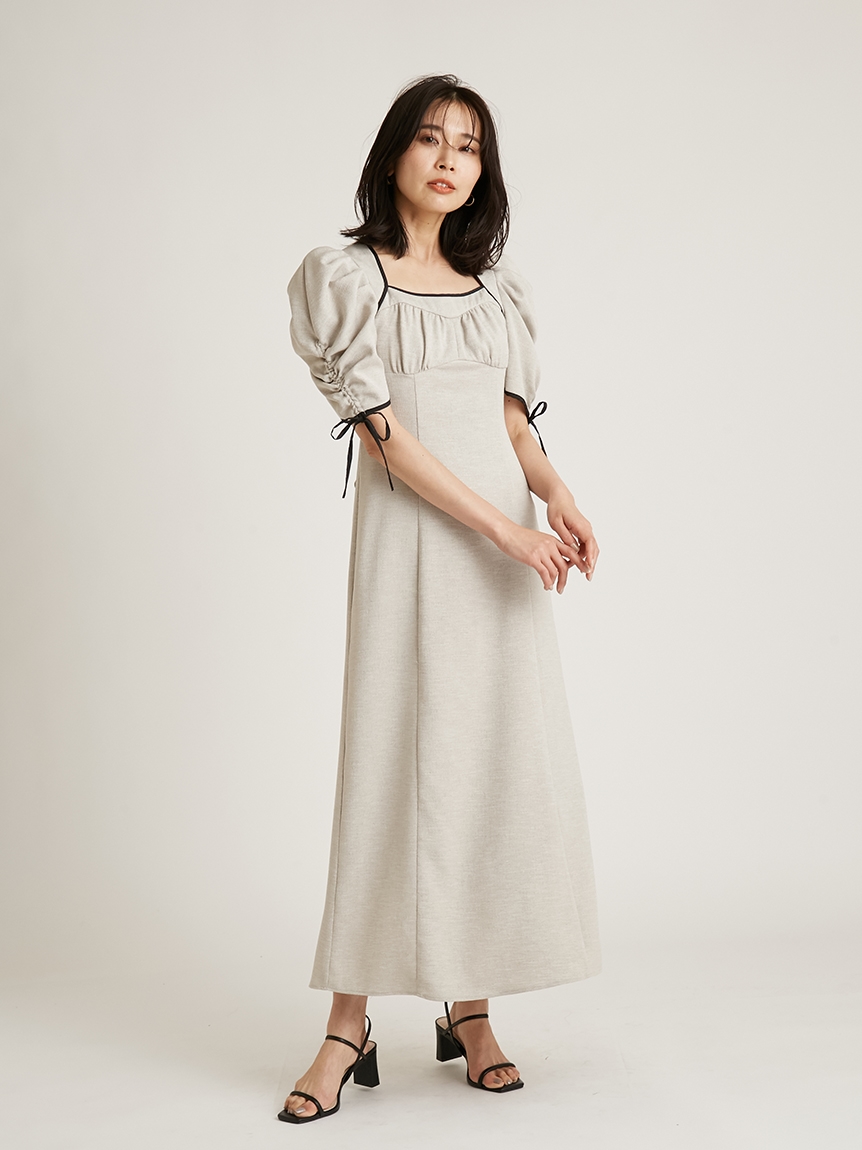 バリエパイピングコルセットワンピース 