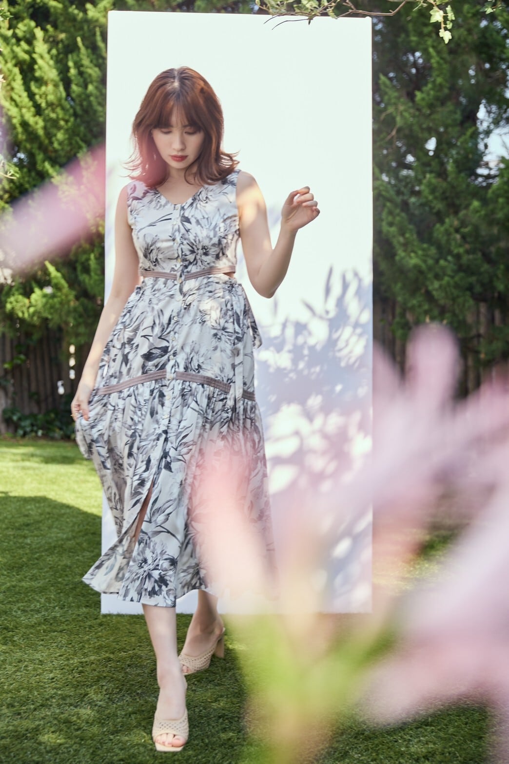 新品未使用　Floral Cut-Out Long Dress17500円までは可能です