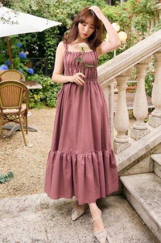 Double Bow Summer Long Dress