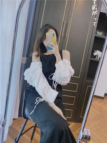 ワンピmiiaザラ☆ノエラ☆ハーリップトゥ☆スナイデル☆トッカ☆エムズグレイシー mily bilet】今っぽお洒落が叶う。シアー袖切り替えキャンディー