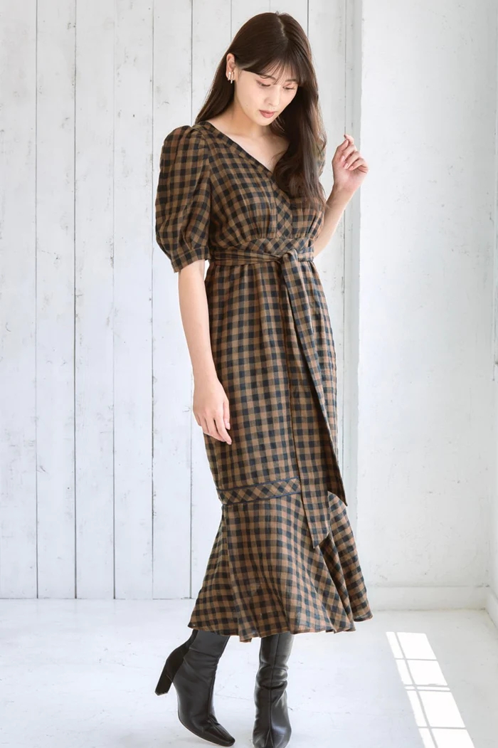 Istres Linen Mermaid Dress