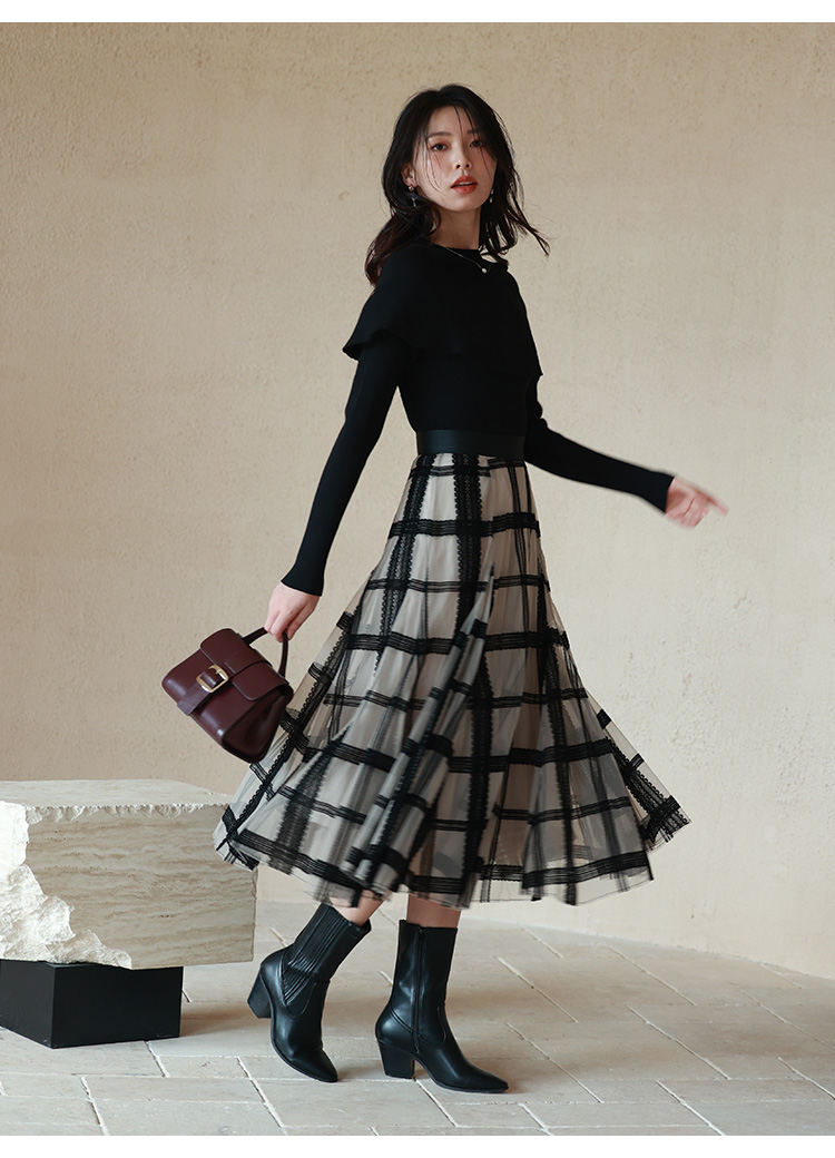 【セール在庫】︎新品未使用品のNoela フロッキーチュールスカート‼︎ スカート
