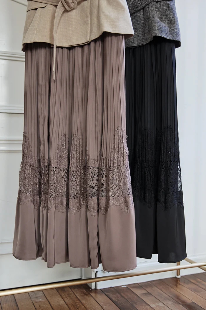 Meurice Pleated Lace Dress