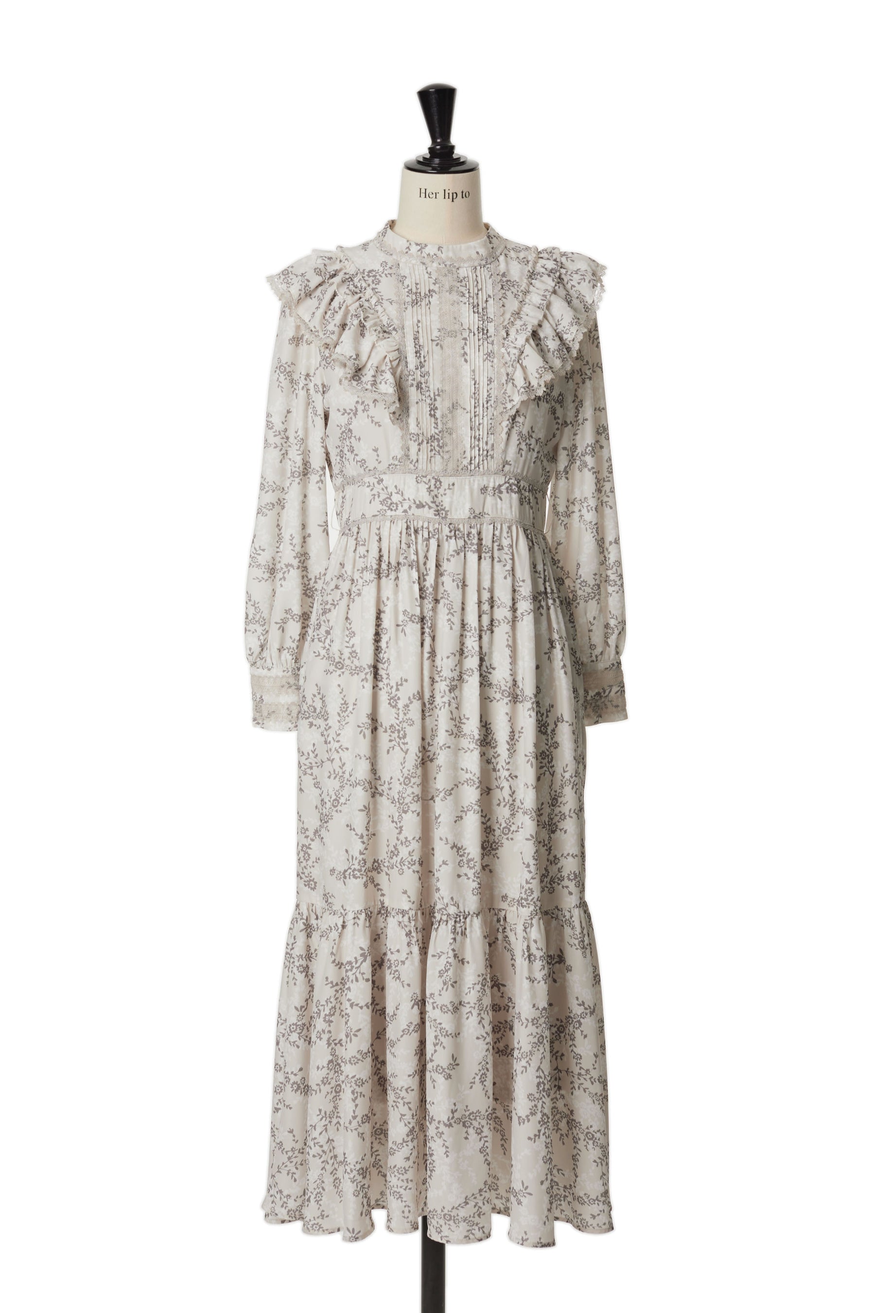 予約商品　Pedicel Lace-Trimmed Long Dress