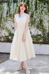 Grace Cotton-Blend Long Dress