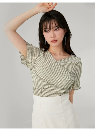 6月下旬入荷予定 23春夏 メローカットTOPS トップス 半袖 ミドル丈