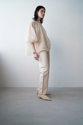 トップス SHEER TULLE BALLOON SLEEVE TOPS SHEER TULLE BALLOON SLEEVE TOPS