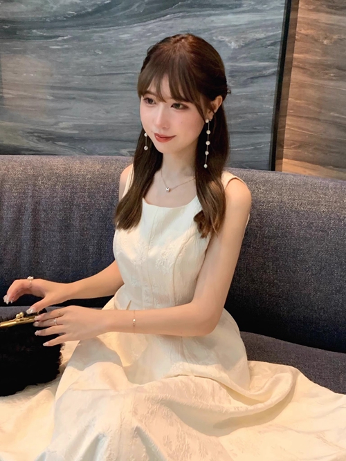 8月上旬入荷予定 Classic Floral Jacquard Dress
