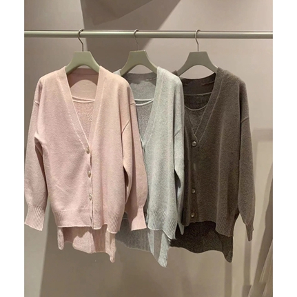 SNIDEL / スナイデル ビッグカーデ＆ミニニットワンピースセット