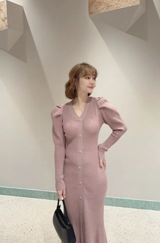 【未使用】SNIDELワンピース SNIDEL ワンピース フロントボタンニットワンピース : ZOZOTOWN