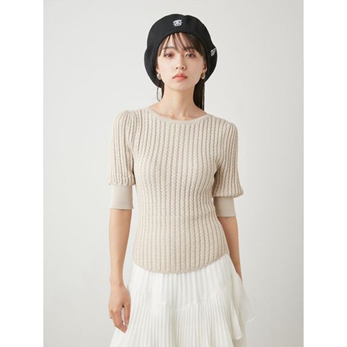 snidel新品 SNIDEL / スナイデル バックオープンリボンニットTOPS SWNT241166