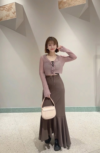 3月末入荷予定 SNIDELスナイデル同型 シアーボレロカーディガン SWNT241151