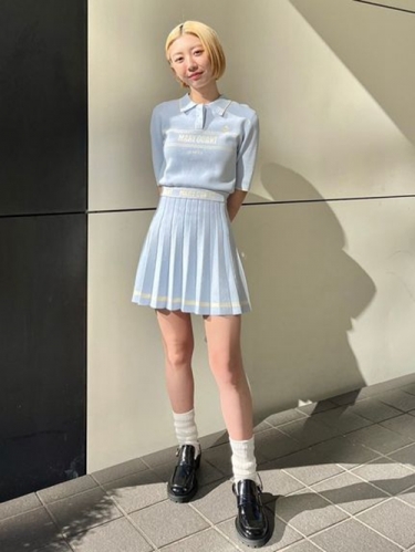 LILY BROWN×マリークワント　ニットプリーツスカート LILY BROWN×MARY QUANT】ニットプリーツスカート