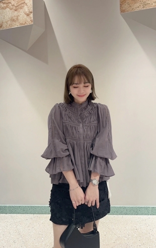 SNIDEL 刺繍入りフリル長袖ブラウス オフショルフリルブラウス(シャツ・ブラウス)｜トップス｜SNIDEL