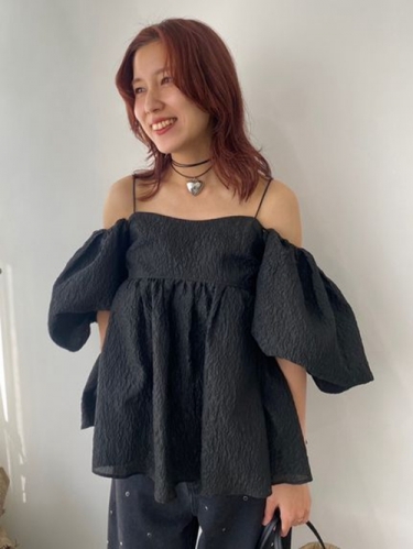 LILY BROWN（リリーブラウン）の「3wayジャガードペプラム