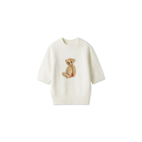 Lily Brown/リリーブラウン Lily Bearハートモチーフニット 半袖 