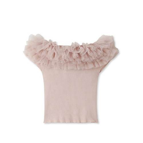 【新品未使用】SNIDEL♡ボリュームチュールドッキングニットプルオーバー SNIDEL（スナイデル）の「ボリュームチュールドッキングニット