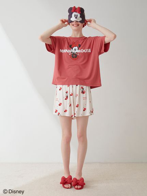gelato pique同型 Minnie/ワンポイントTシャツ＆ショートパンツ