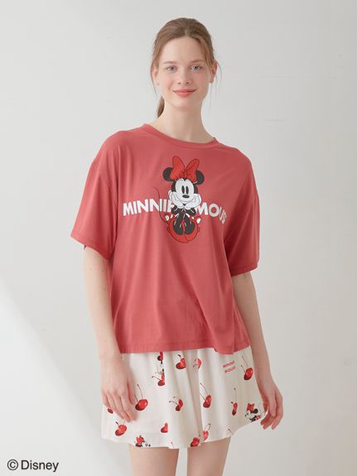 gelato pique同型 Minnie/ワンポイントTシャツ＆ショートパンツセット