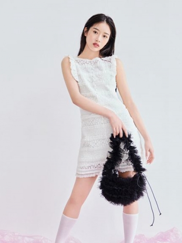 SNIDEL/スナイデル同型 カットレースミニワンピース