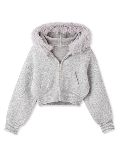 SNIDEL 【新品タグ付き】ファーニットフーディ SNIDEL - 【USAGI ONLINE限定】ファーニットフーディの通販 by