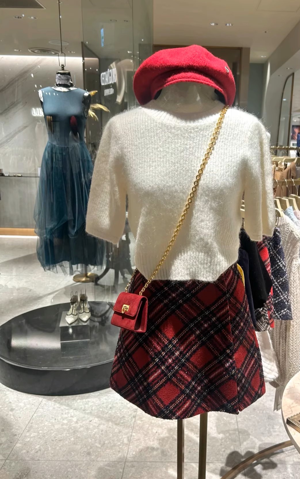リリーブラウン同型 ロービングチェックスカショーパン