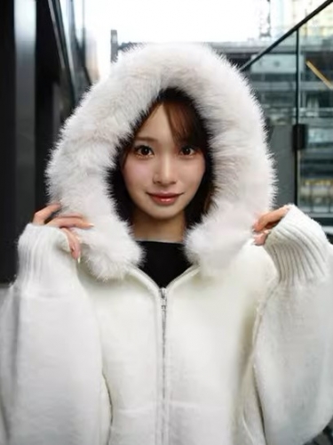 SNIDEL ファーニットフーディ USAGI ONLINE限定】ファーニットフーディ（パーカー）｜SNIDEL