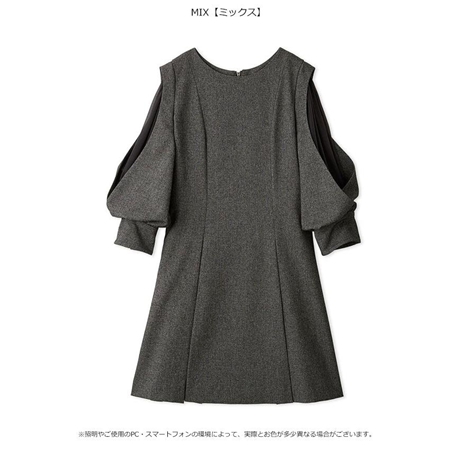 ⭐️新品未使用⭐️美品⭐️スナイデルワンピース SNIDEL スナイデル同型 ワンピース 24秋冬 シアーショルダーミニ