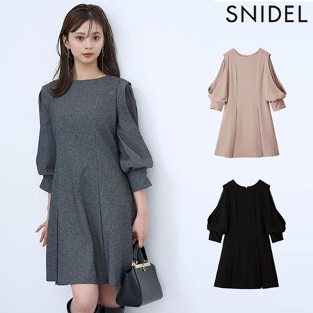 SNIDEL / スナイデル同型 ラッフルボレロパイピングワンピース