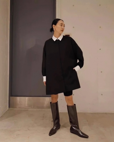 machatt マチャット同型 ダブルクロスバイカラードレス