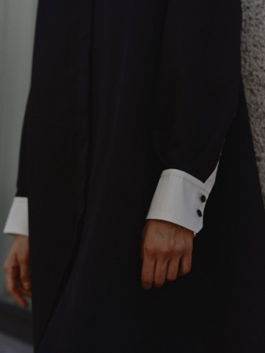 machatt マチャット同型 ダブルクロスバイカラードレス