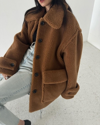 CLANE同型 RIDGE POCKET BOA OVER COAT