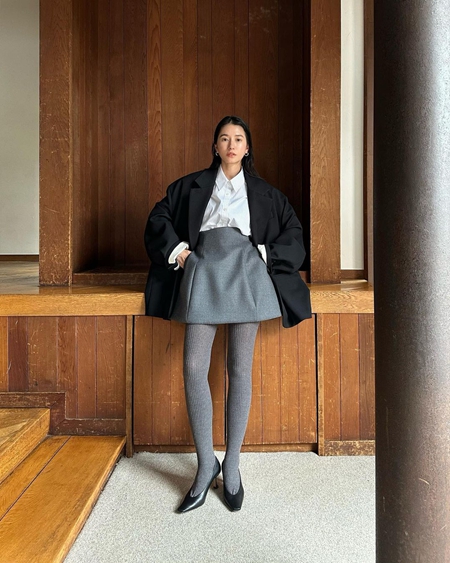 CLANE クラネ同型 CONSTRUCTIVE MINISKIRT