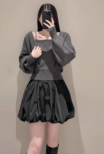 SNIDELスナイデル 同型 バルーンミニスカート