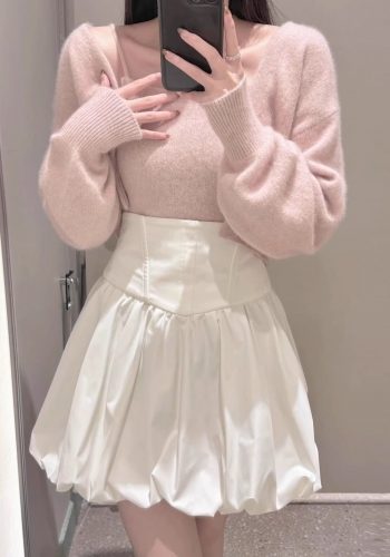 SNIDELスナイデル 同型 バルーンミニスカート