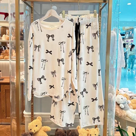 ジェラート ピケ リボン柄プルオーバー＆ロングパンツ