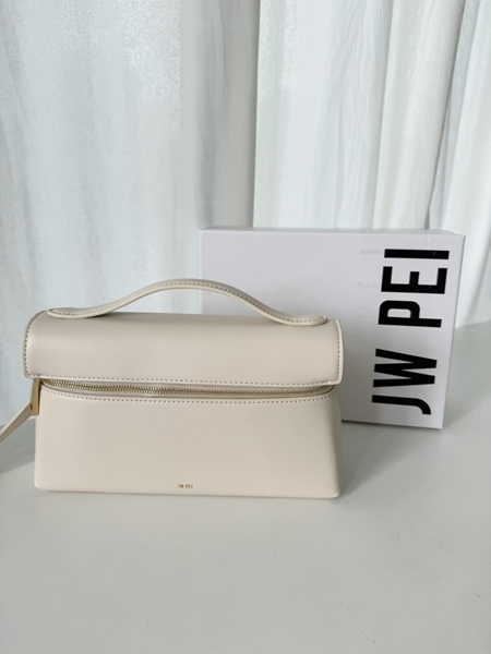 JW PEI THEA トップハンドルバッグ ロゴ ジッパー ストラップ付
