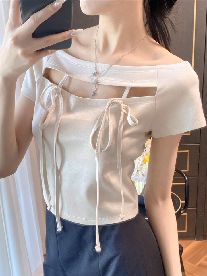 Bebe ribbon top