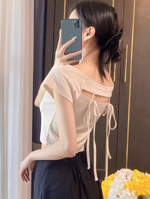 Bebe ribbon top