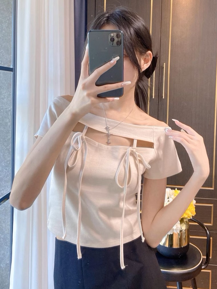 Bebe ribbon top