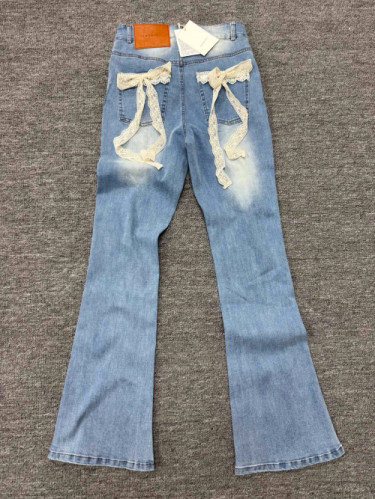 andmary Lacey ribbon denim