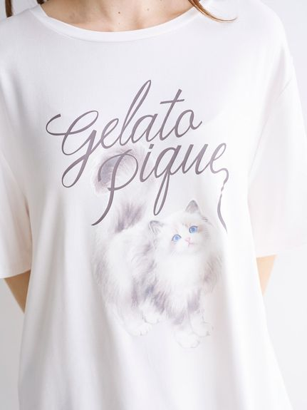 gelato pique / ジェラート ピケ セットアップ CAT柄ワンポイントT