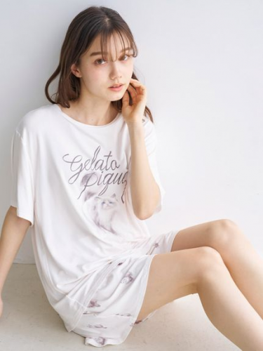 gelato pique / ジェラート ピケ セットアップ CAT柄ワンポイントT