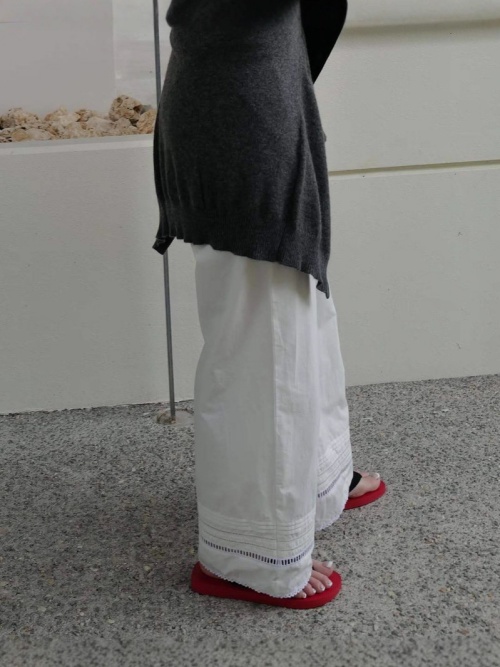 machatt コットンレースパンツ