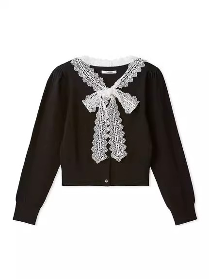 10月中旬入荷予定 レースボウタイカーディガン