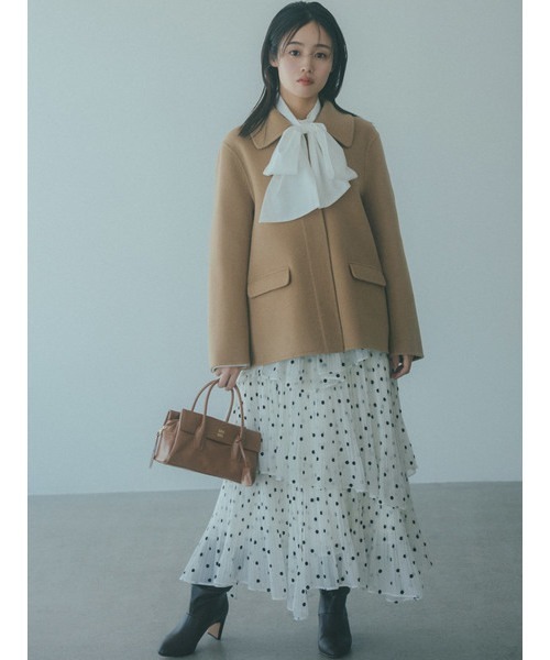 Sustainableプリーツティアードロングスカート